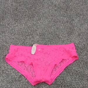 Victoria's Secret Hot Pink Hip hugger Panties Sizr Lg NWT